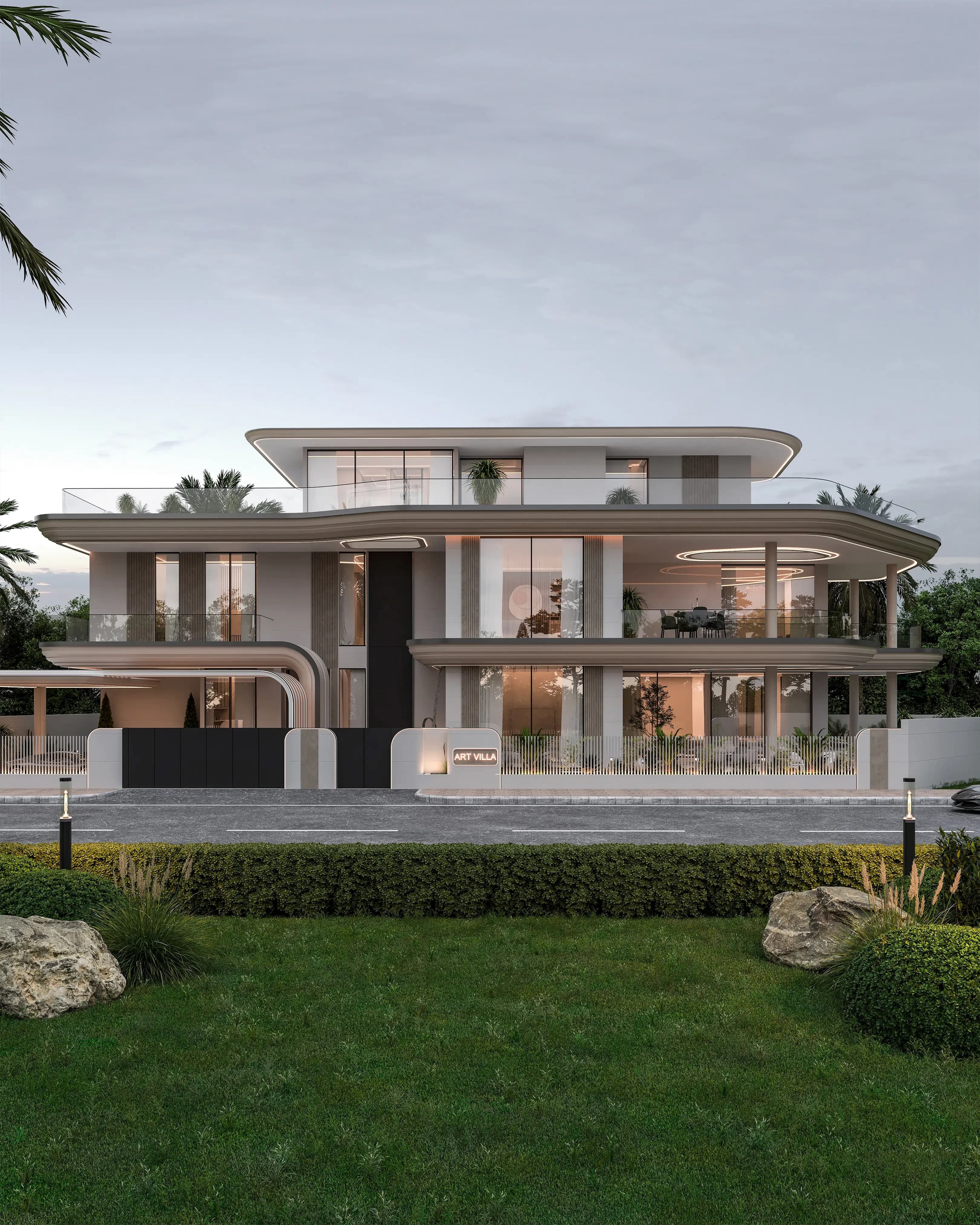 Luxury villa construction nearing completion, showcasing premium materials, fine detailing, and expert craftsmanship by Luxedesign Villas (LDV).